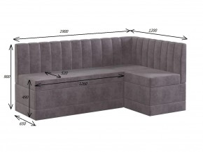 ТОМЕНТО Кухонный уголок со спальным местом (велюр 2 кат) в Серове - serov.ok-mebel.com | фото 2