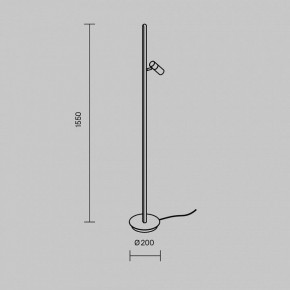 Торшер Maytoni Thin MOD395FL-L28B3K в Серове - serov.ok-mebel.com | фото 5