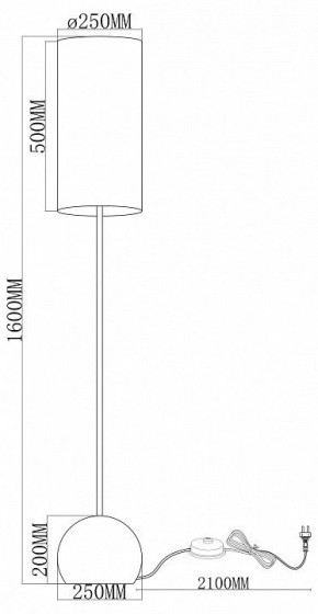 Торшер Moderli Flint V11590-1F в Серове - serov.ok-mebel.com | фото 2