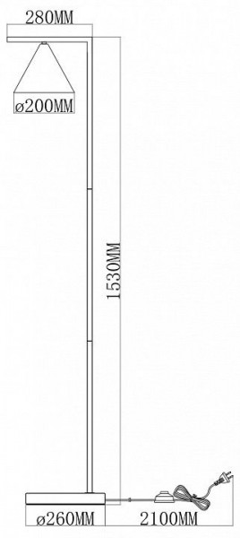 Торшер Moderli Omaha V11592-1F в Серове - serov.ok-mebel.com | фото 6