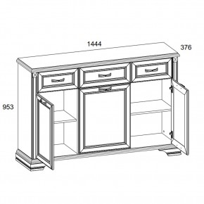 Тумба 3D3S, MONAKO, цвет Сосна винтаж/дуб анкона в Серове - serov.ok-mebel.com | фото 2