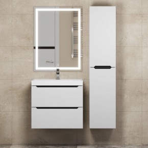 Тумба под раковину Uperwood Tanos 60 см, подвесная, белая/графит в Серове - serov.ok-mebel.com | фото 13
