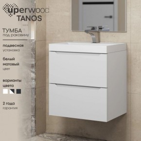 Тумба под раковину Uperwood Tanos 70 см, подвесная, белая матовая в Серове - serov.ok-mebel.com | фото 5