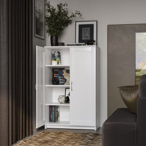 Тумба СИРИУС двухдверная высокая, цвет белый в Серове - serov.ok-mebel.com | фото 4