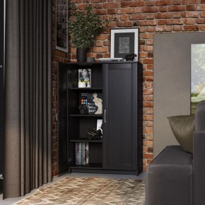Тумба СИРИУС двухдверная высокая, цвет Дуб Венге в Серове - serov.ok-mebel.com | фото 4