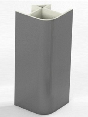 Угловое соединение для цоколя 90 гр. h100 мм (Алюминий, Белый, Черный, Сонома) в Серове - serov.ok-mebel.com | фото
