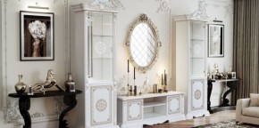 Витрина 1- дверная (12.321) Грация (белый/золото) в Серове - serov.ok-mebel.com | фото 2