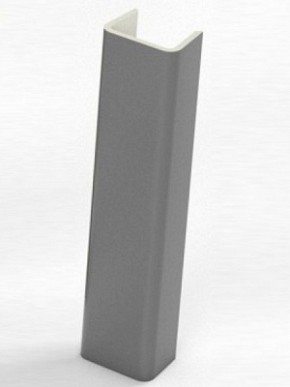 Торцевая заглушка  для цоколя h100 мм (Алюминий, Белый, Черный, Сонома) в Серове - serov.ok-mebel.com | фото
