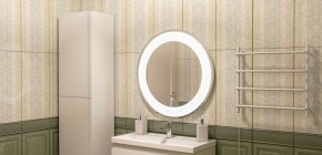 Зеркало Мехико 720х720 с подсветкой Домино (GL7020Z) в Серове - serov.ok-mebel.com | фото 7